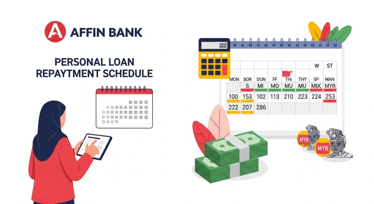 jadual bayaran balik pinjaman peribadi affin bank