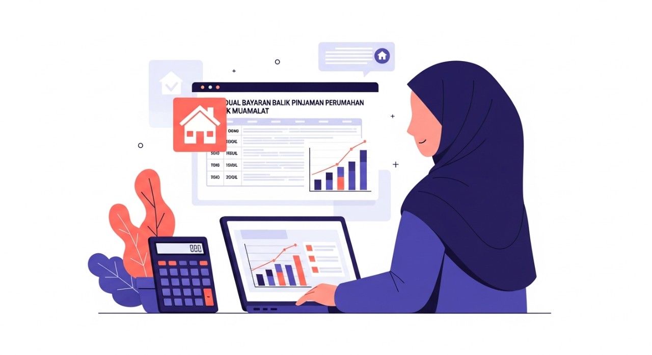 jadual bayaran balik pinjaman perumahan bank muamalat