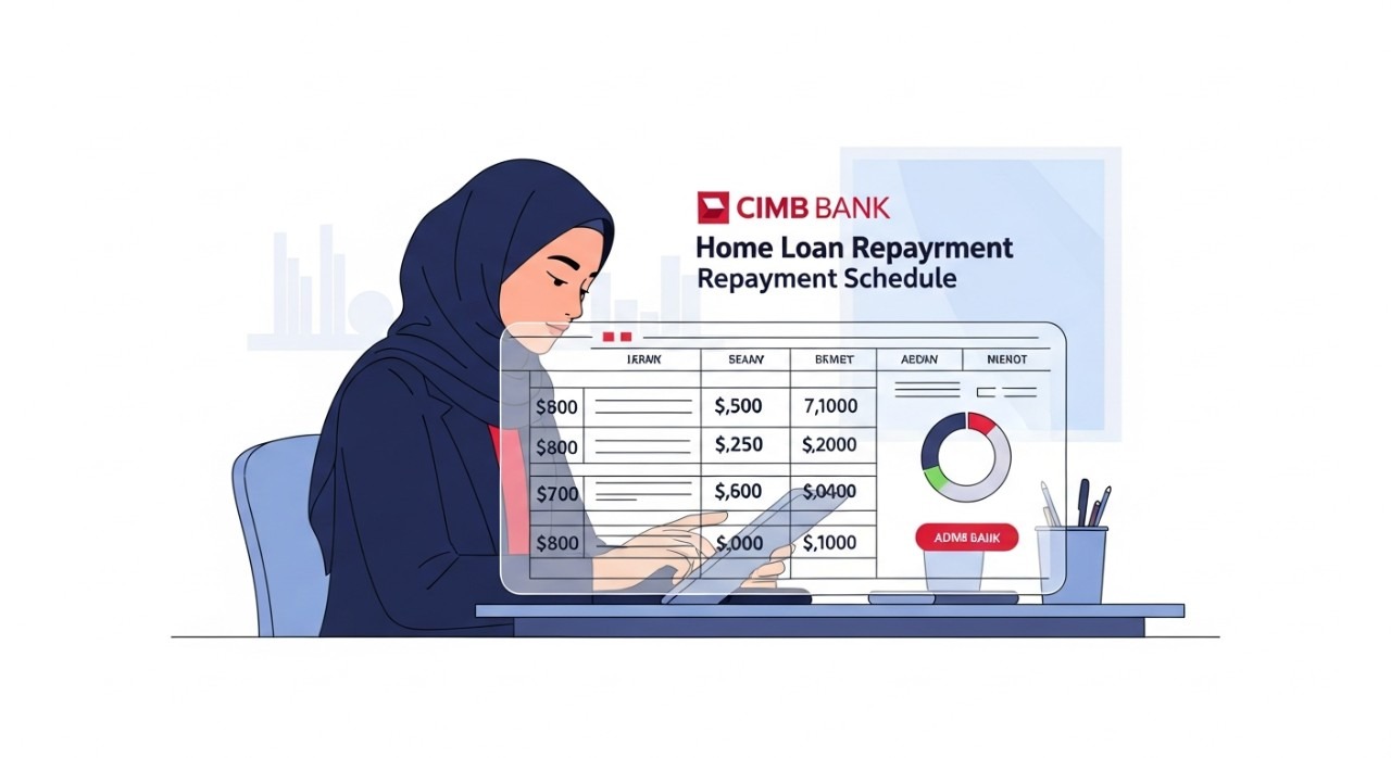 jadual bayaran balik pinjaman perumahan cimb bank