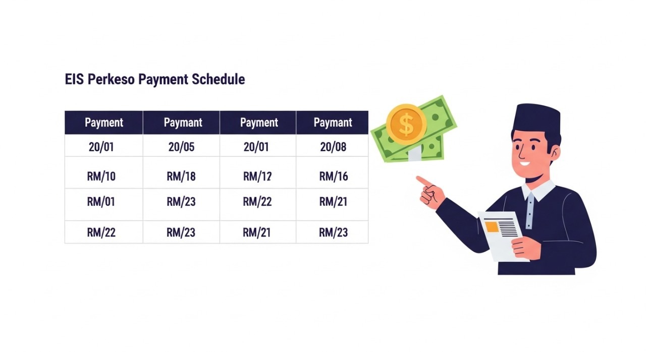 jadual bayaran eis perkeso