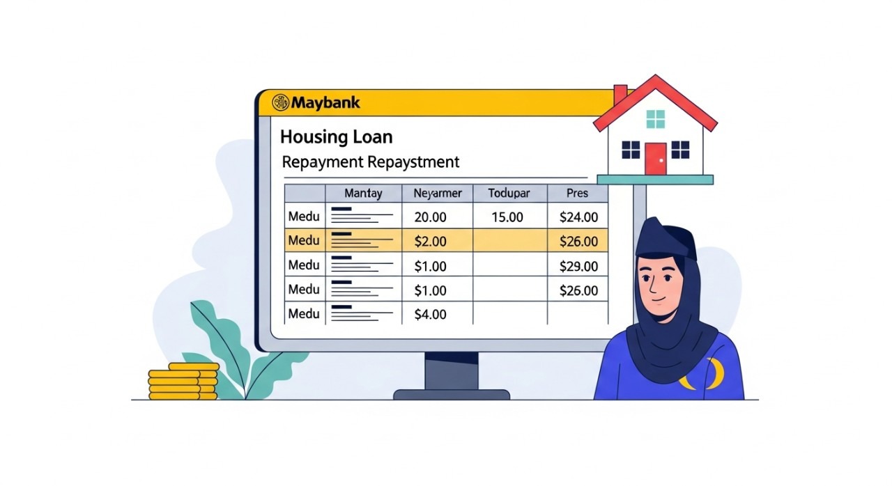 jadual bayaran pinjaman perumahan maybank
