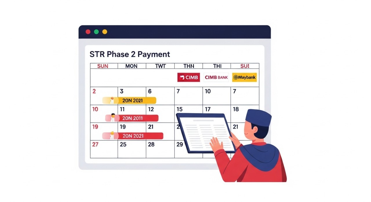 jadual bayaran str fasa 2 mengikut bank