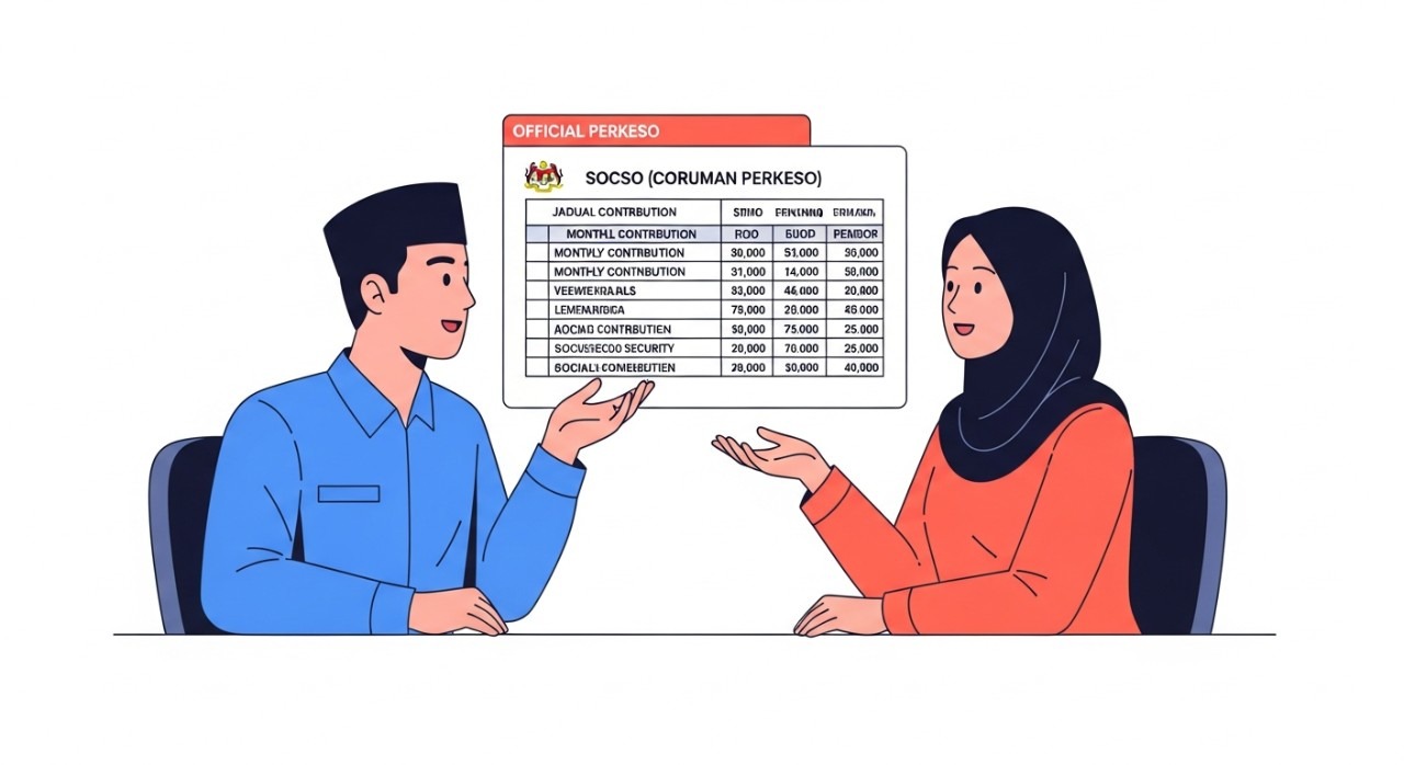 jadual caruman perkeso