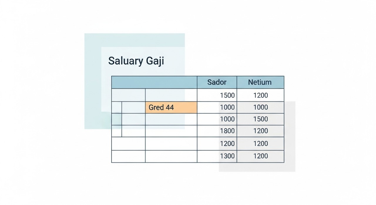 jadual gaji gred 44