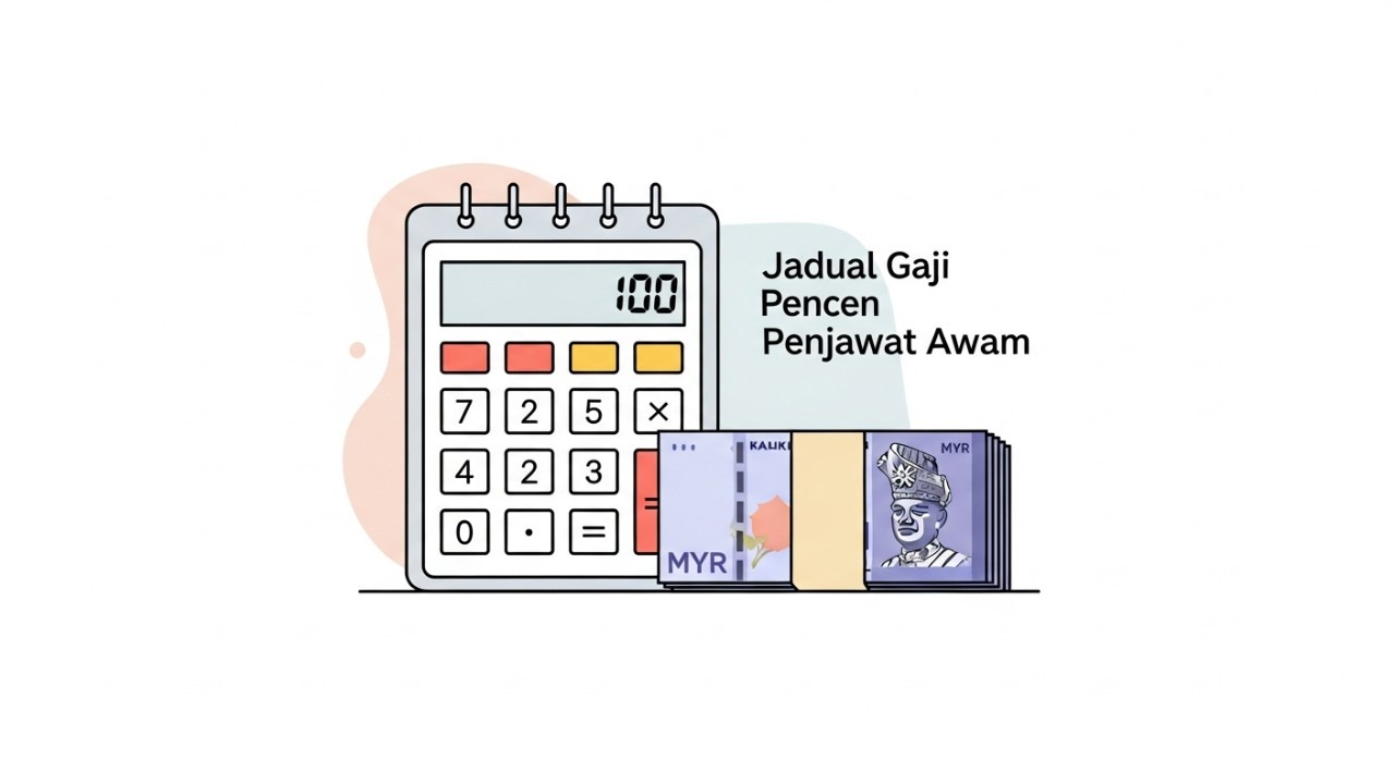 jadual gaji pencen penjawat awam