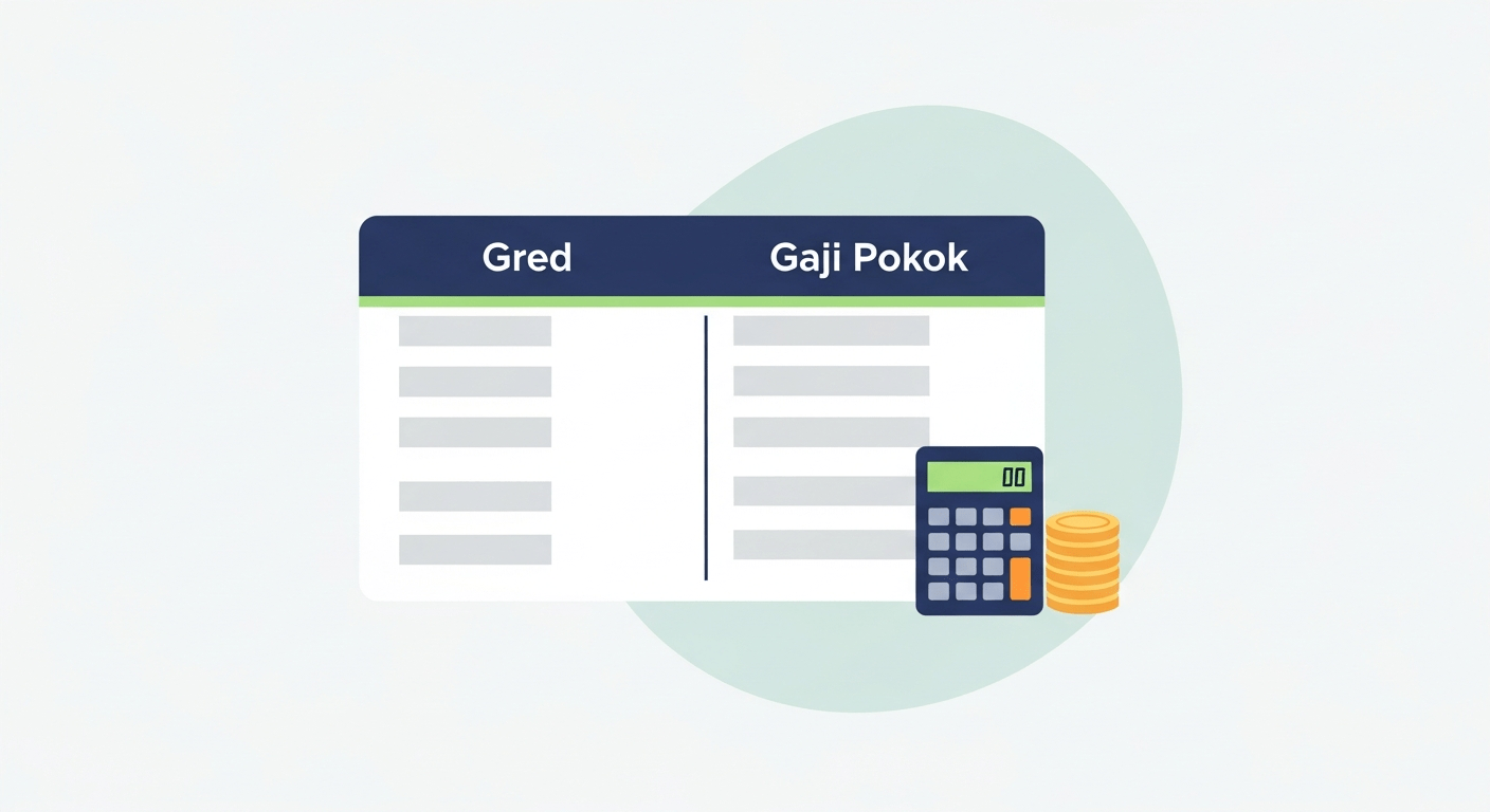 jadual gaji penjawat awam