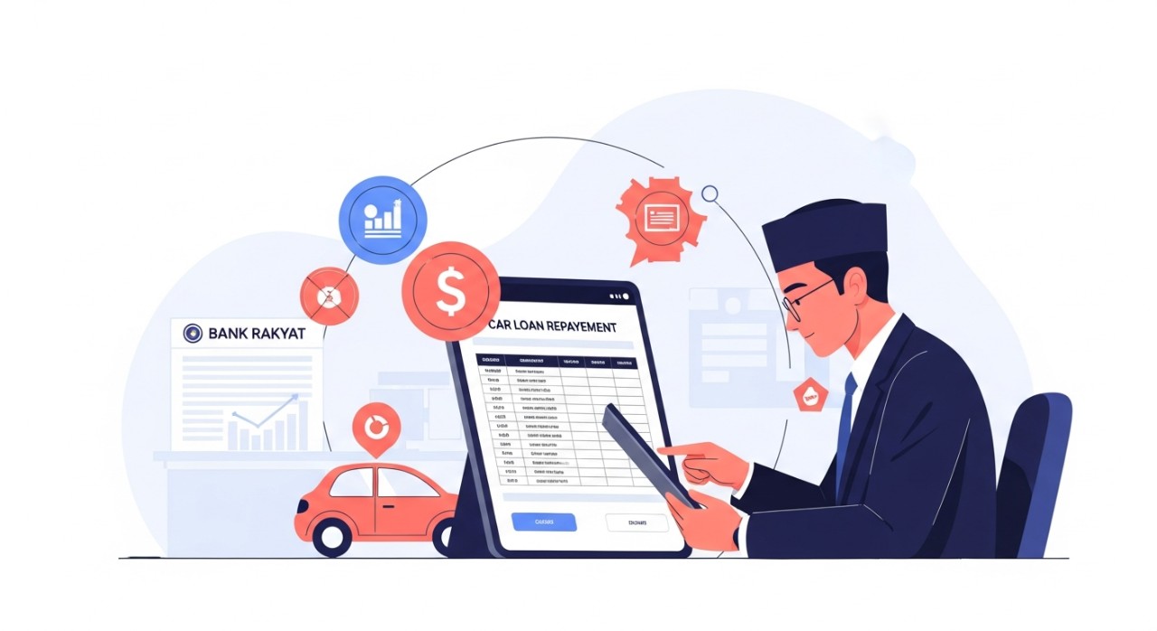 jadual pinjaman kereta bank rakyat