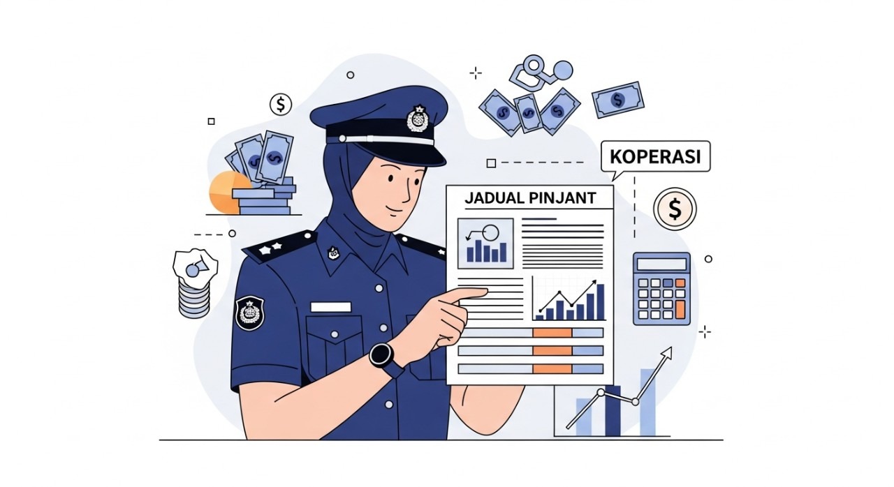 jadual pinjaman koperasi polis