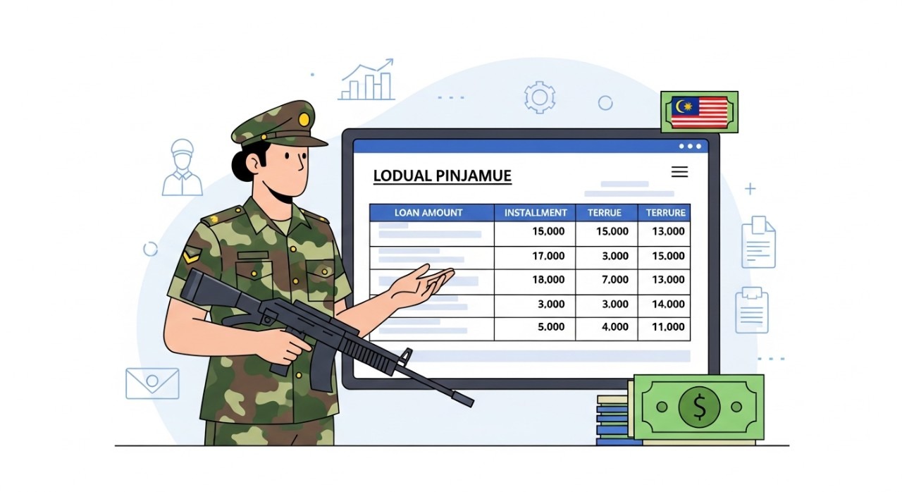 jadual pinjaman koperasi tentera