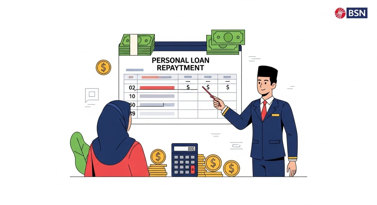 jadual pinjaman peribadi bsn