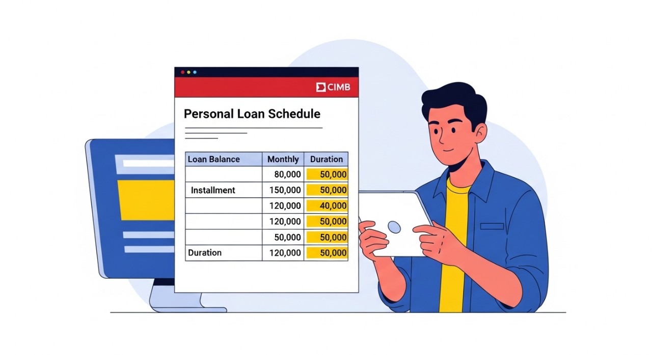 jadual pinjaman peribadi cimb