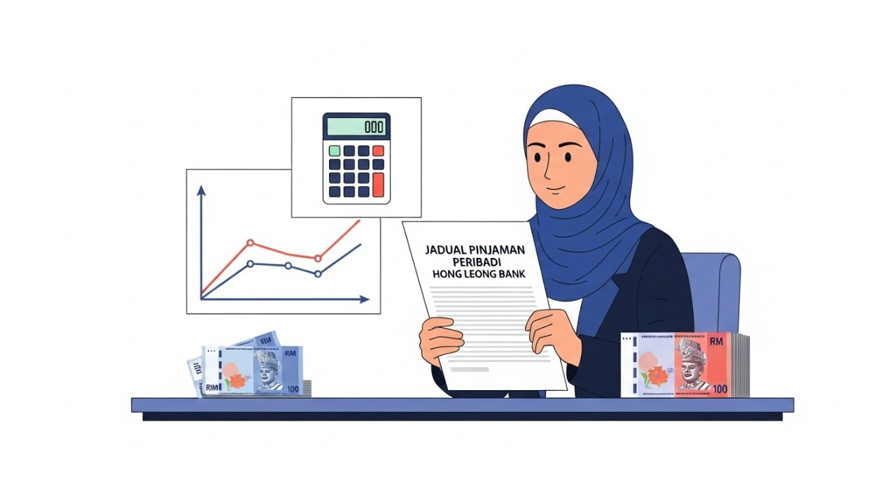 jadual pinjaman peribadi hong leong bank