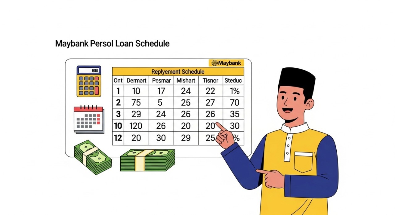jadual pinjaman peribadi maybank