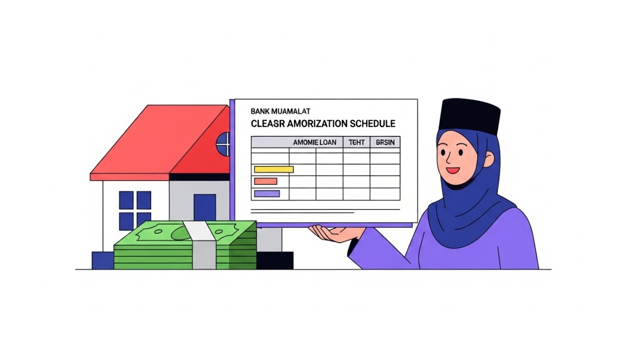 jadual pinjaman perumahan bank muamalat