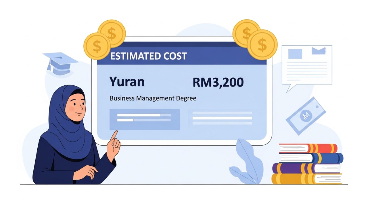 yuran kptm business management degree